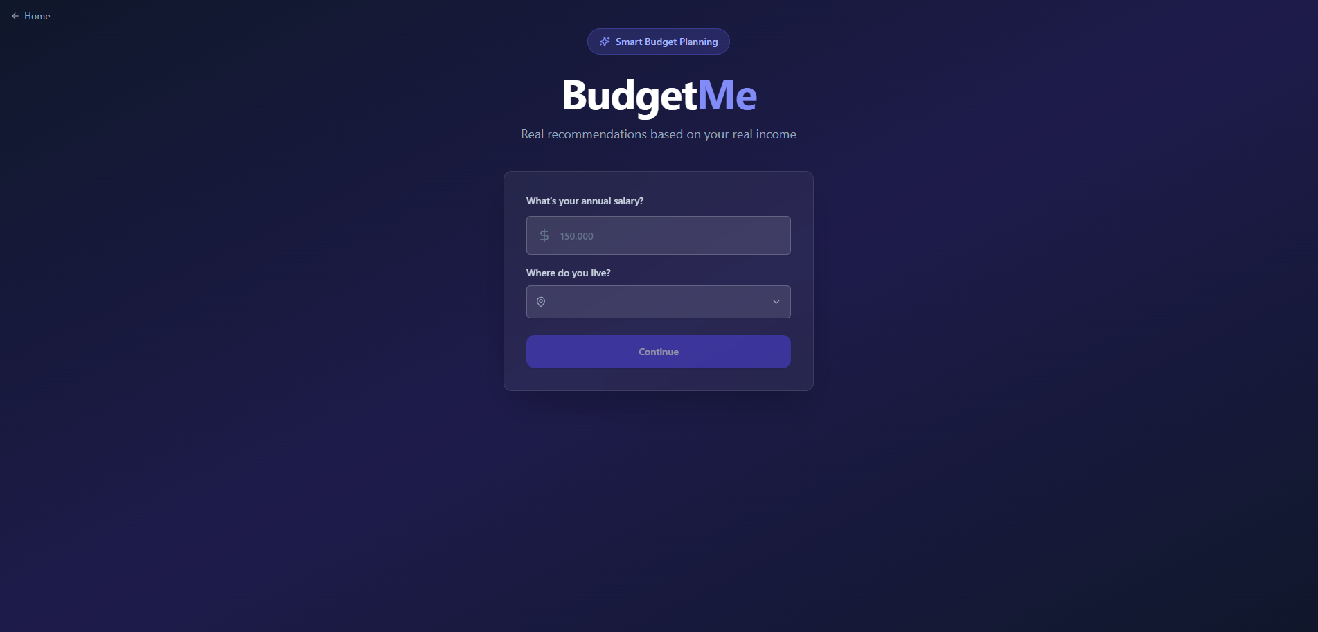 BudgetMe - Screenshot 2 showing product features and functionality