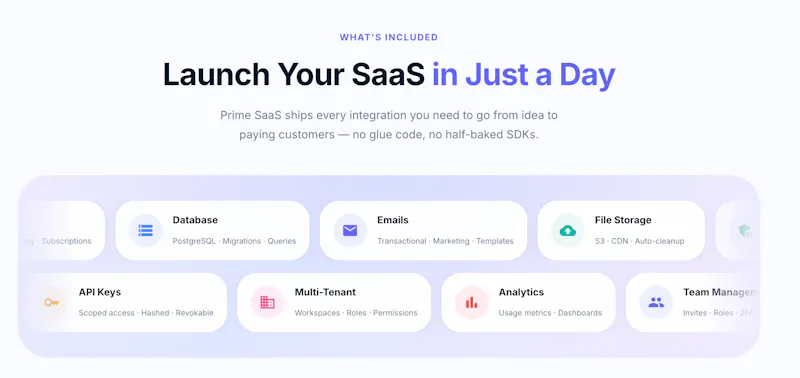 Prime SaaS screenshot 1