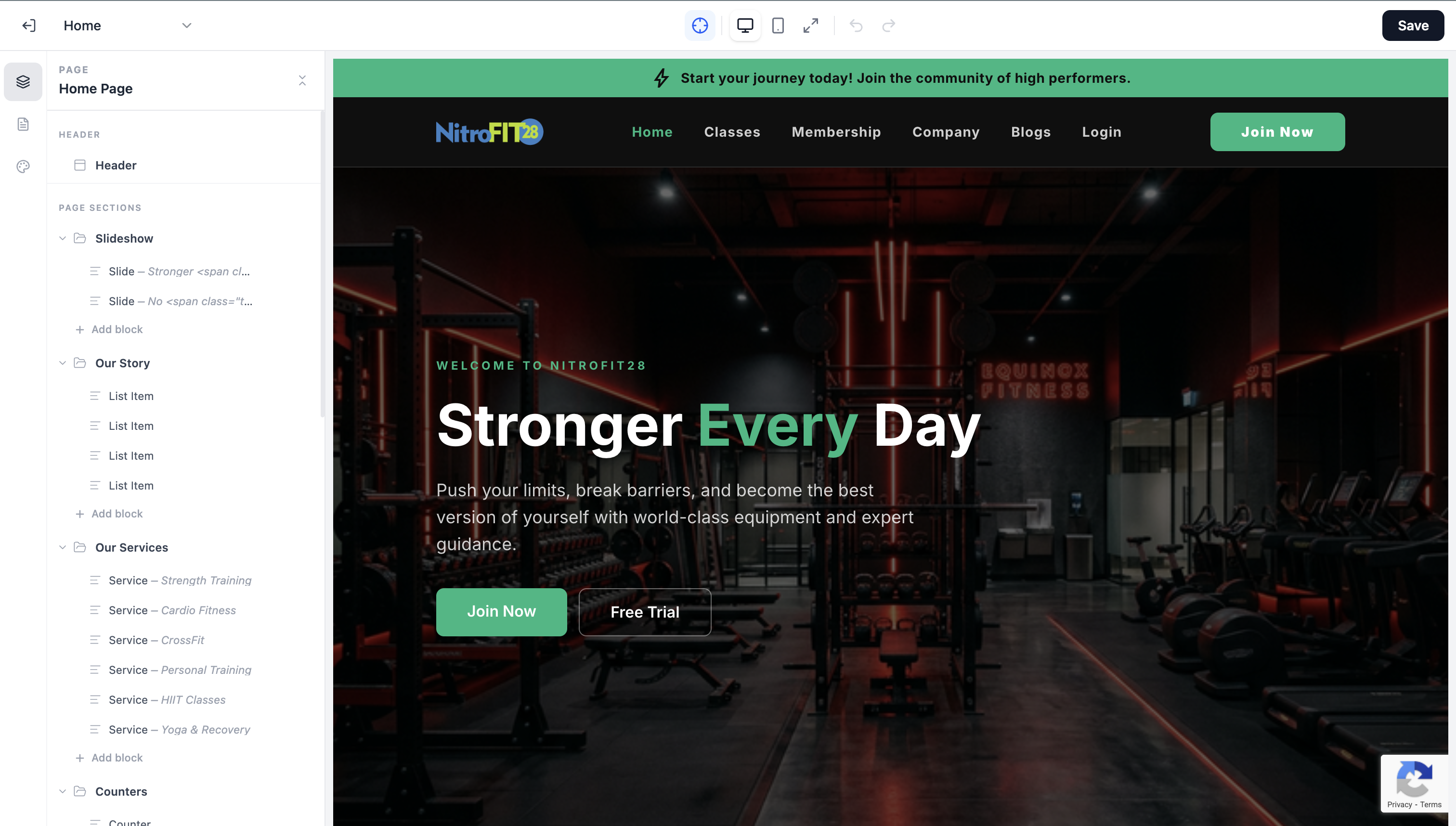 Laravel Page Builder gallery image