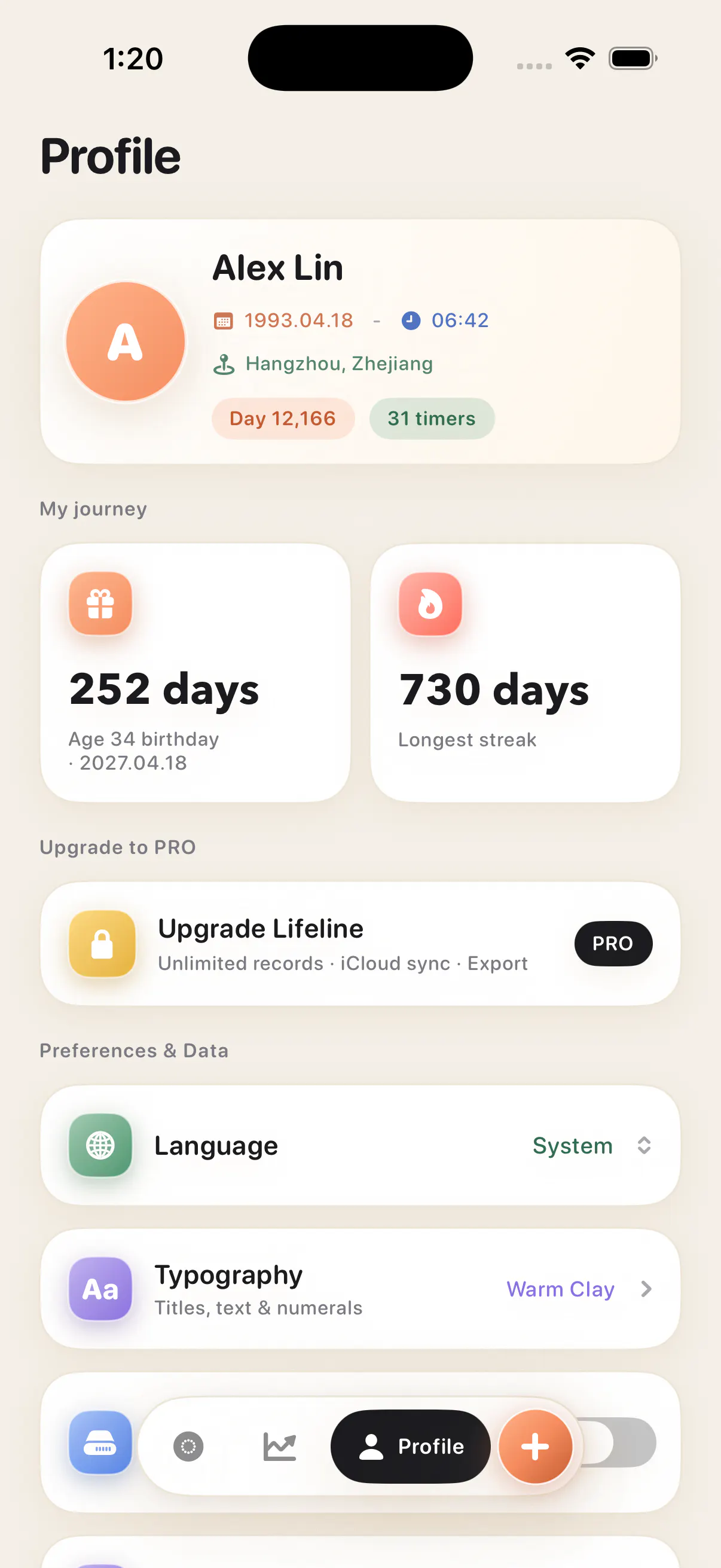 Lifeline · Life Timeline gallery image