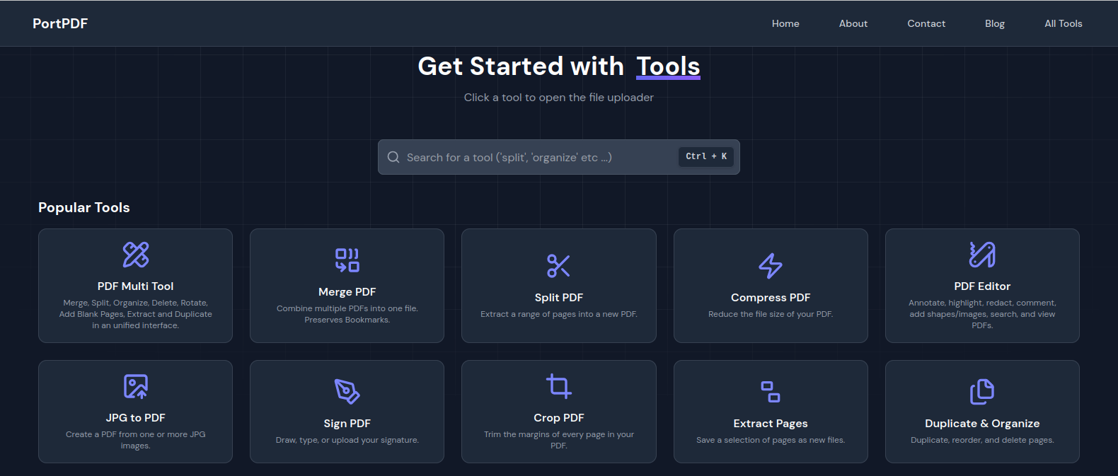 PortPDF - Main product screenshot demonstrating key features and user interface