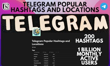 Telegram Popular Hashtags and Locations gallery image