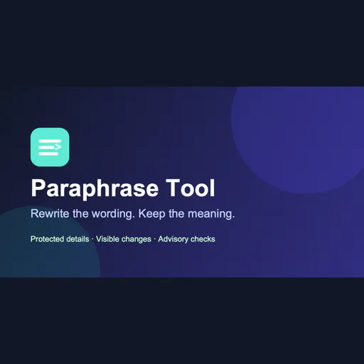 Free Paraphrase Tool