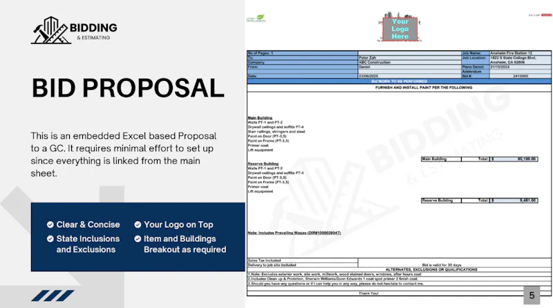 Bidding And Estimating screenshot 5