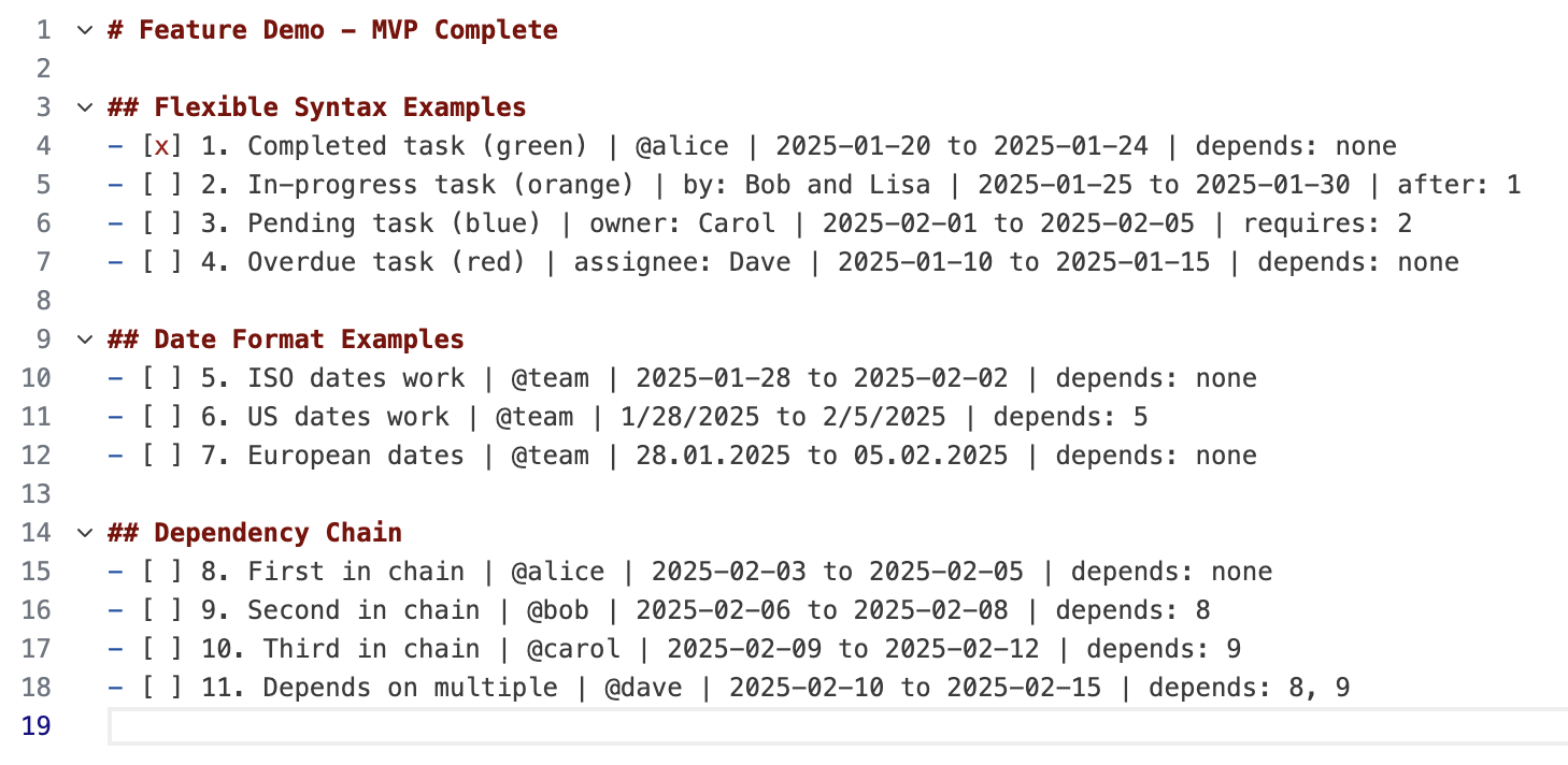 Ganttdown - Screenshot 3 showing product features and functionality