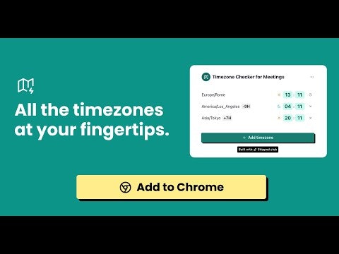 Timezone Checker for Meetings gallery image