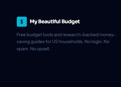 My Beautiful Budget