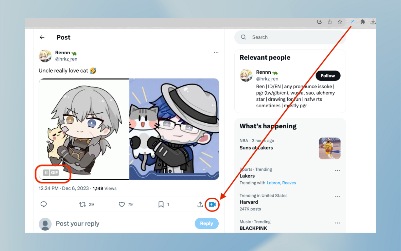 ตัวดาวน์โหลดวิดีโอ Twitter - ดาวน์โหลดวิดีโอฟรีและง่ายดายจาก Twitter ใน MP4 media 2