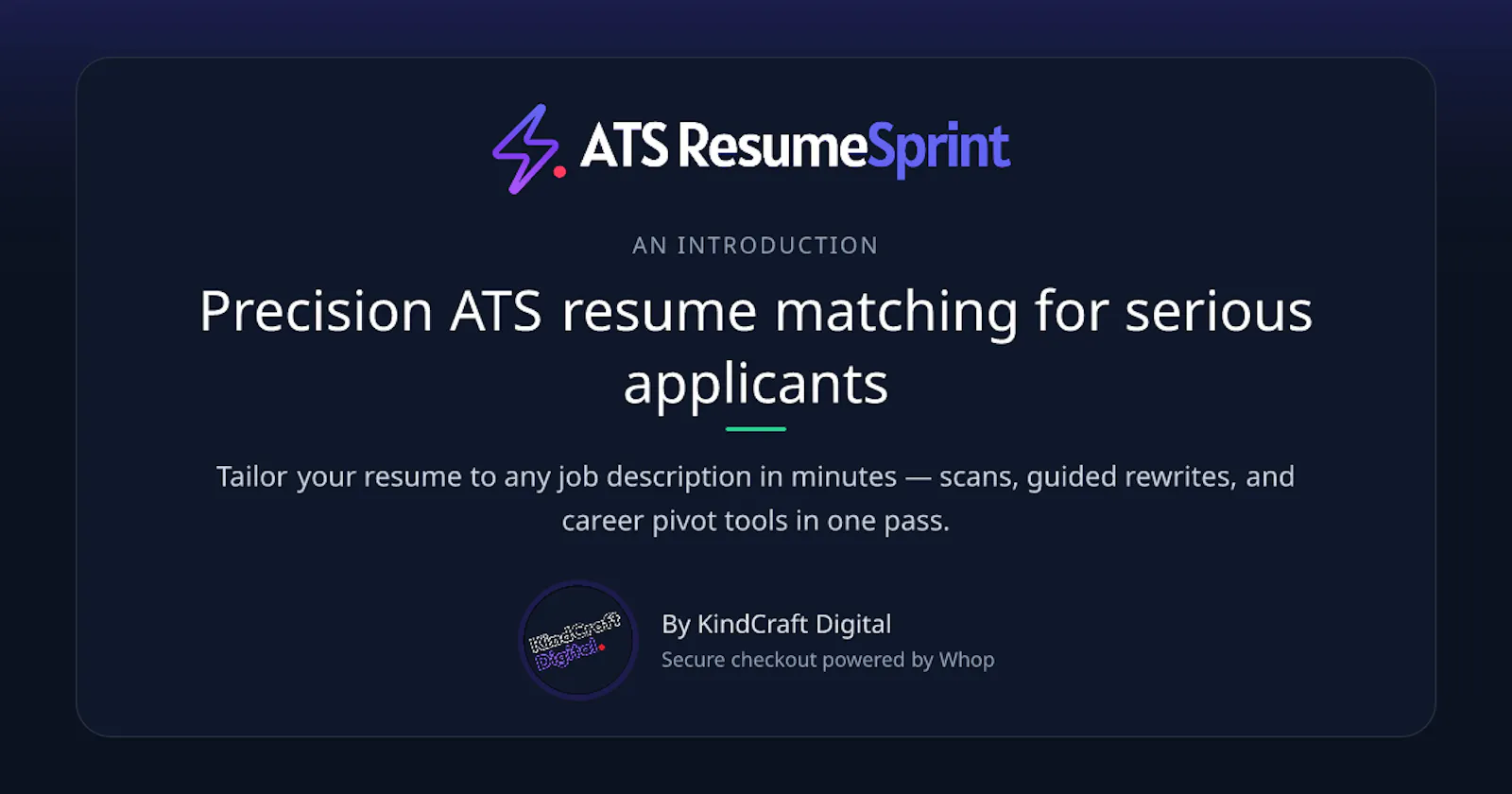ATS ResumeSprint screenshot 3