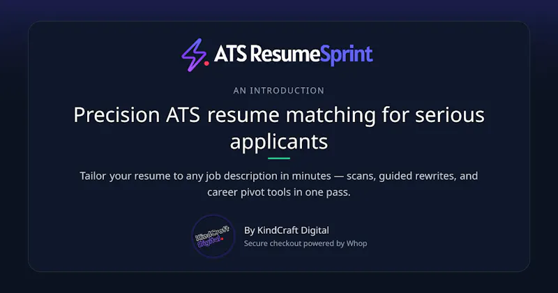 ATS ResumeSprint screenshot 3
