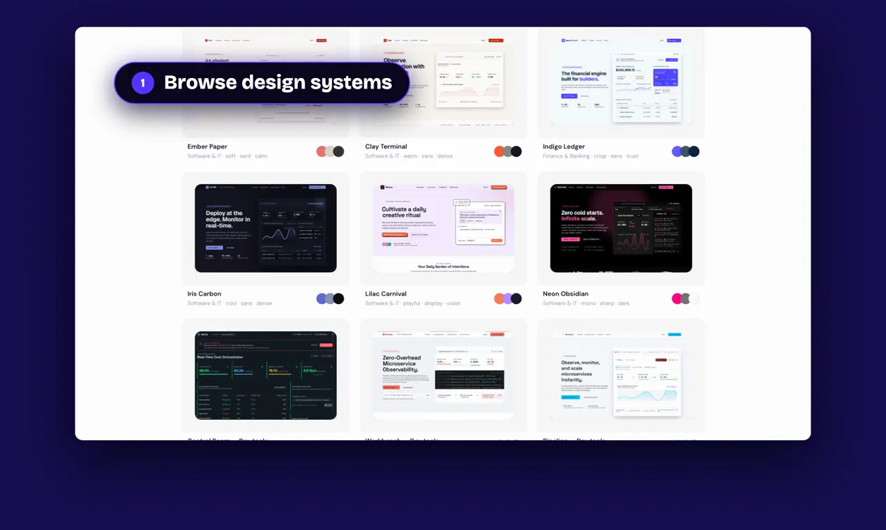 Design systems for vibe coding screenshot 2