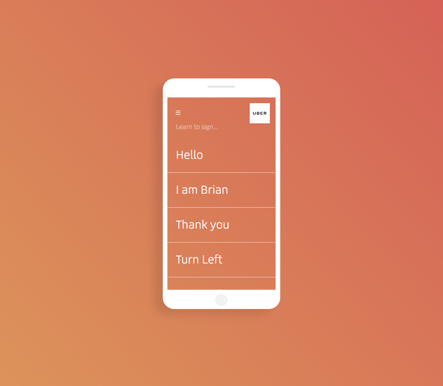 Uber Sign Language gallery image