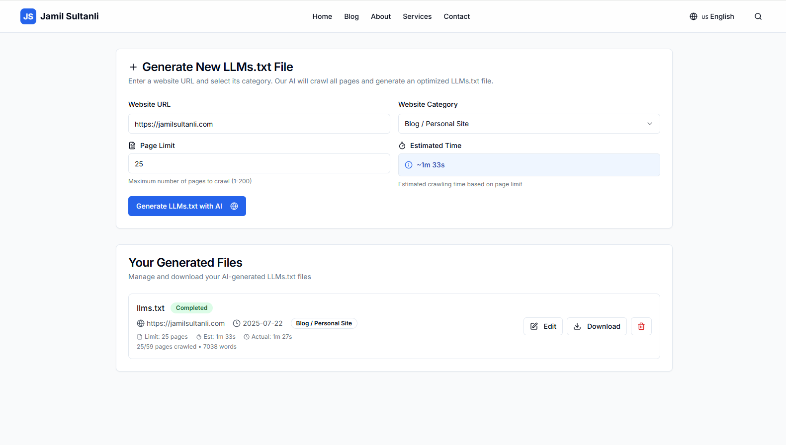 LLMs.txt Generator gallery image