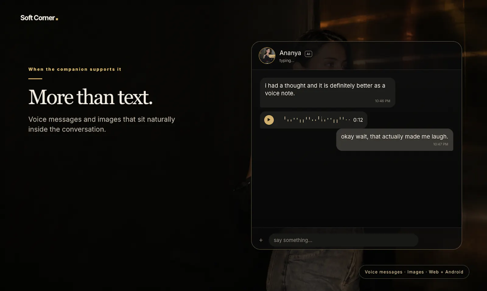 Soft Corner: AI Companion screenshot 2