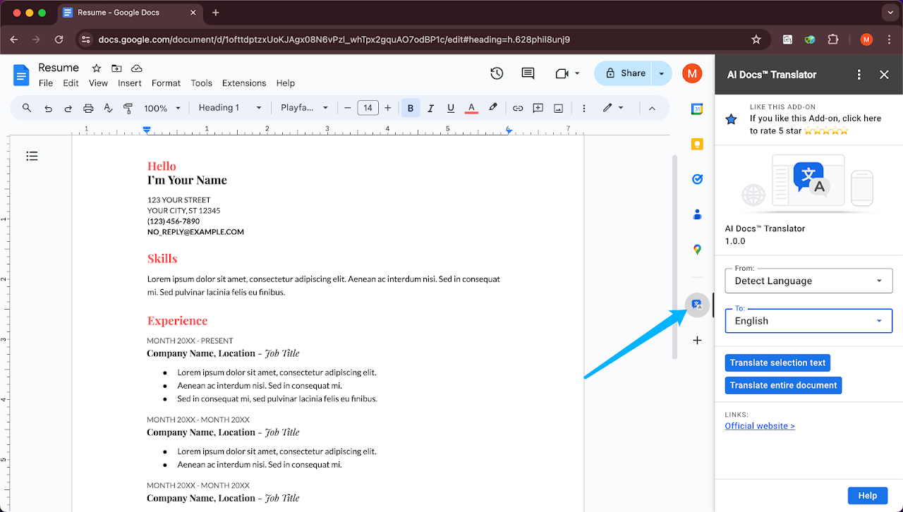AI Docs Translator gallery image