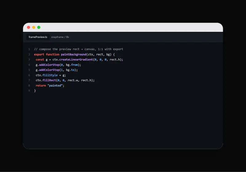 Snapframe screenshot 3