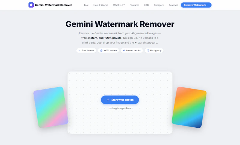 Gemini Watermark Remover screenshot 1
