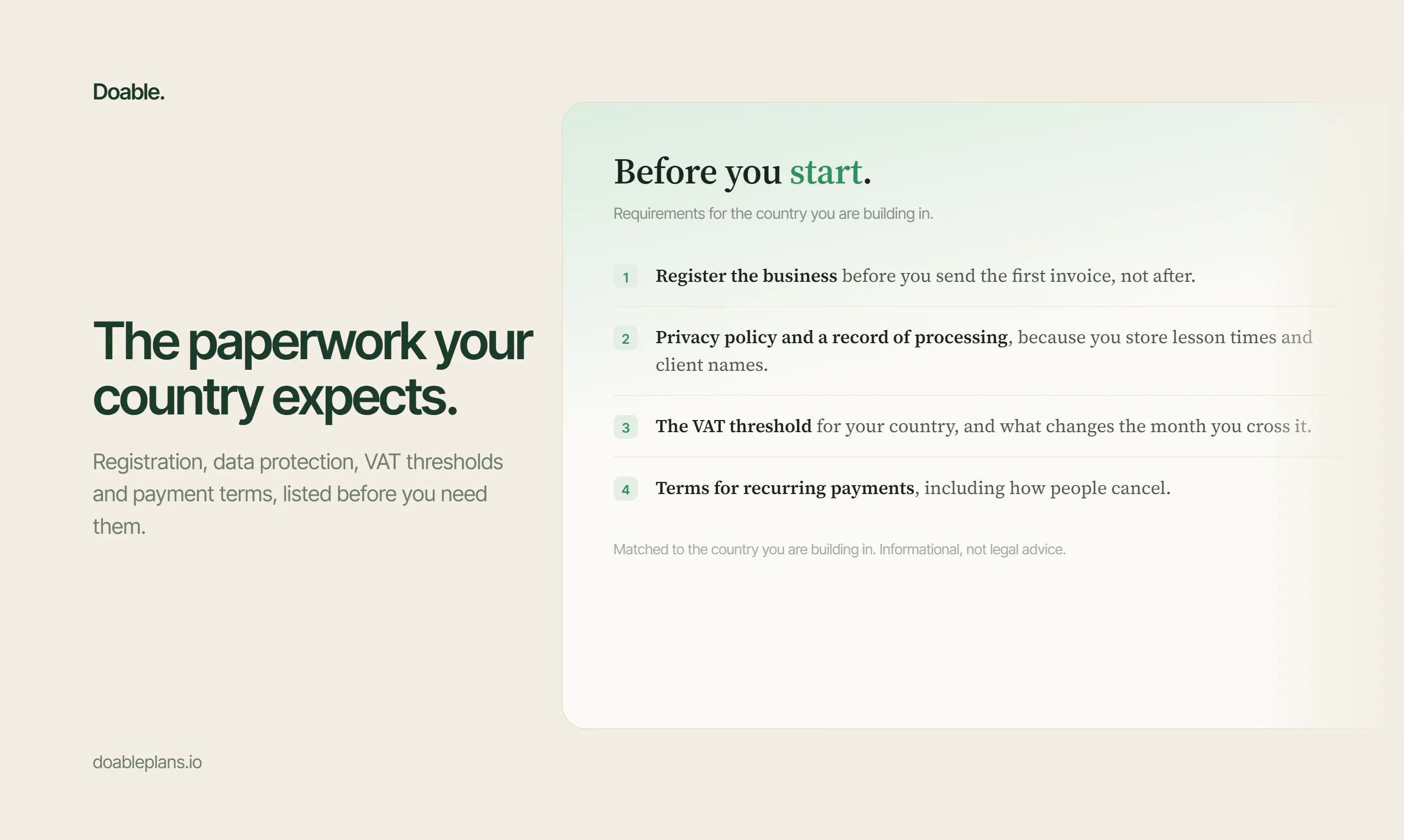 Doable – plan, finish & connect gallery image