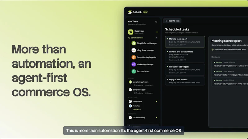 SellerClaw screenshot 1 (video preview)