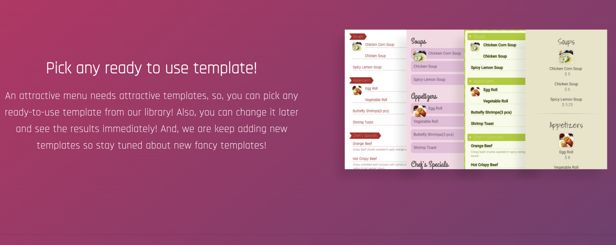 MenuLook gallery image