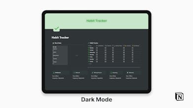 Notion Minimalist Habit Tracker gallery image