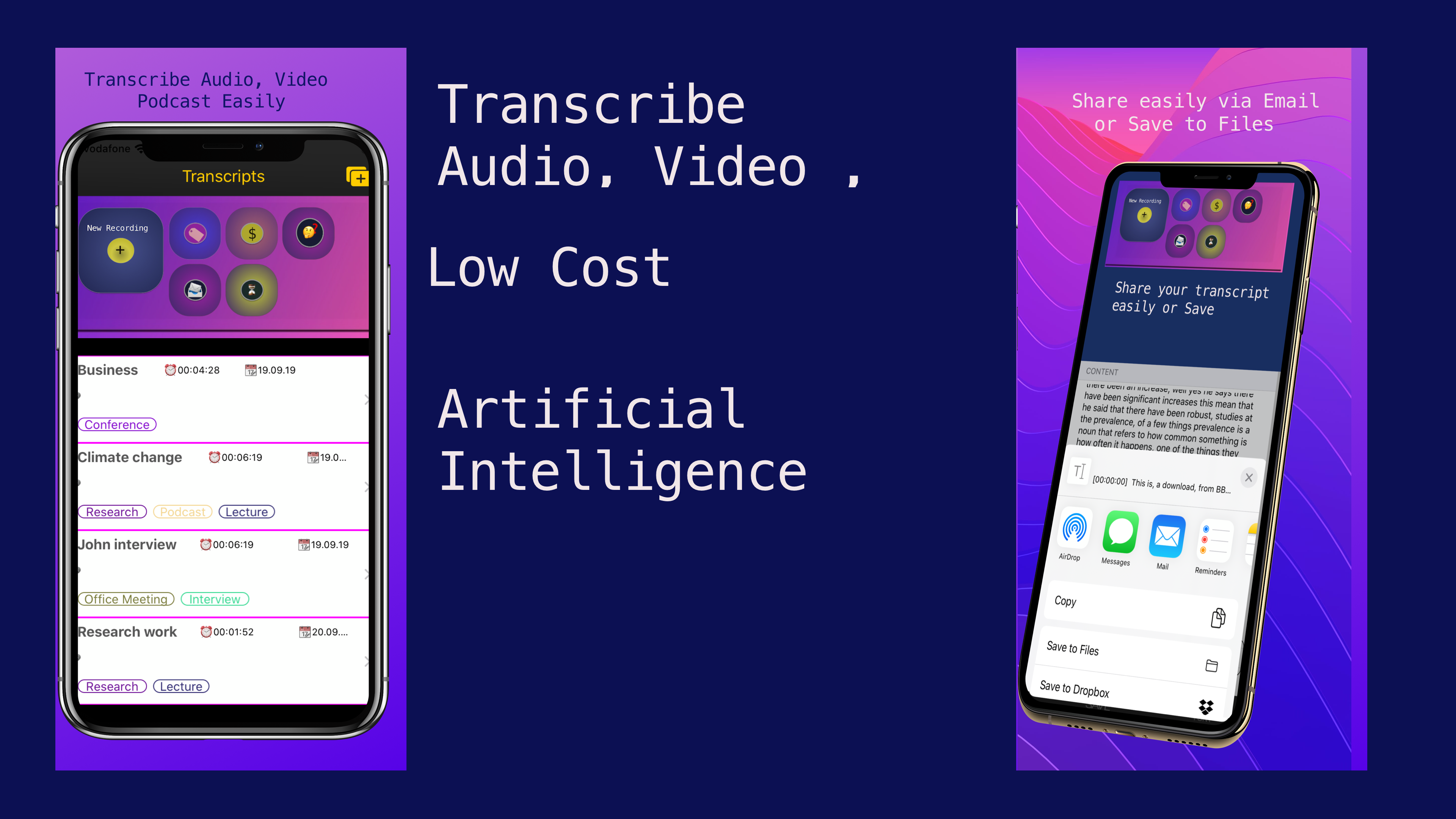Poll option low cost transcription software image