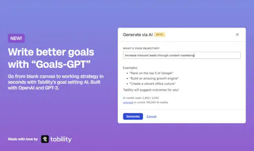 GoalsGPT by Tability gallery image