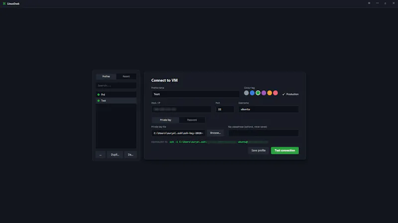 LinuxDesk — Linux Server Manager screenshot 1