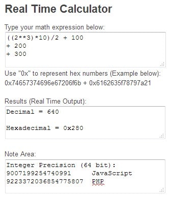 Real Time Calculator gallery image