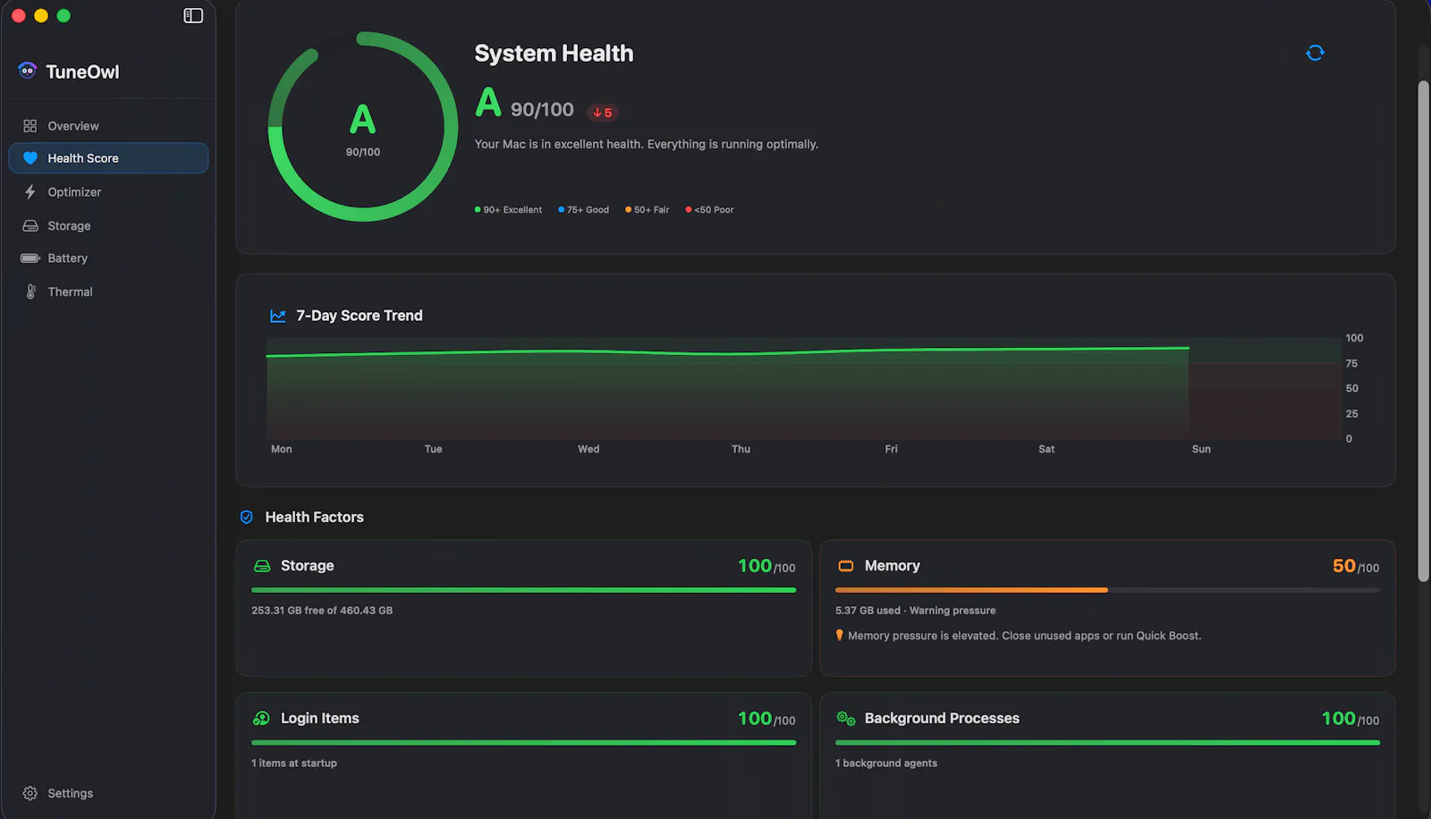 TuneOwl screenshot 2