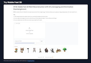 Stable Fast 3D(SF3D) gallery image
