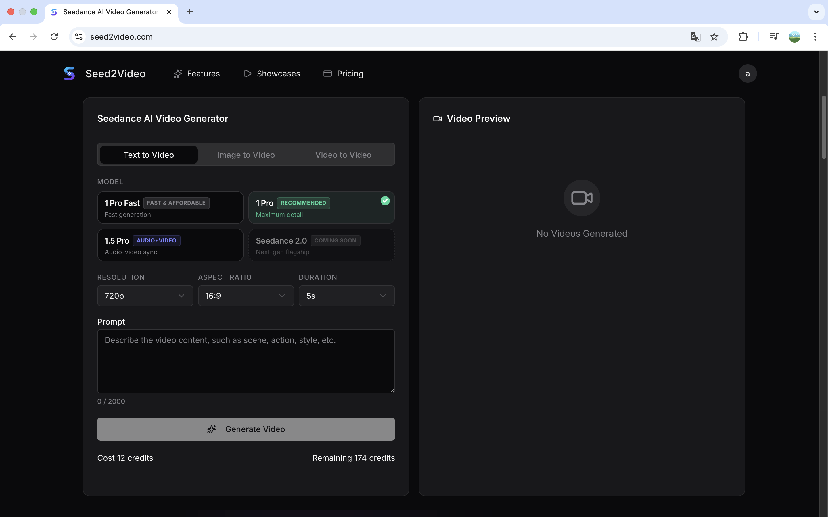 Seed2Video - AI Video Generator - Screenshot 2 showing product features and functionality