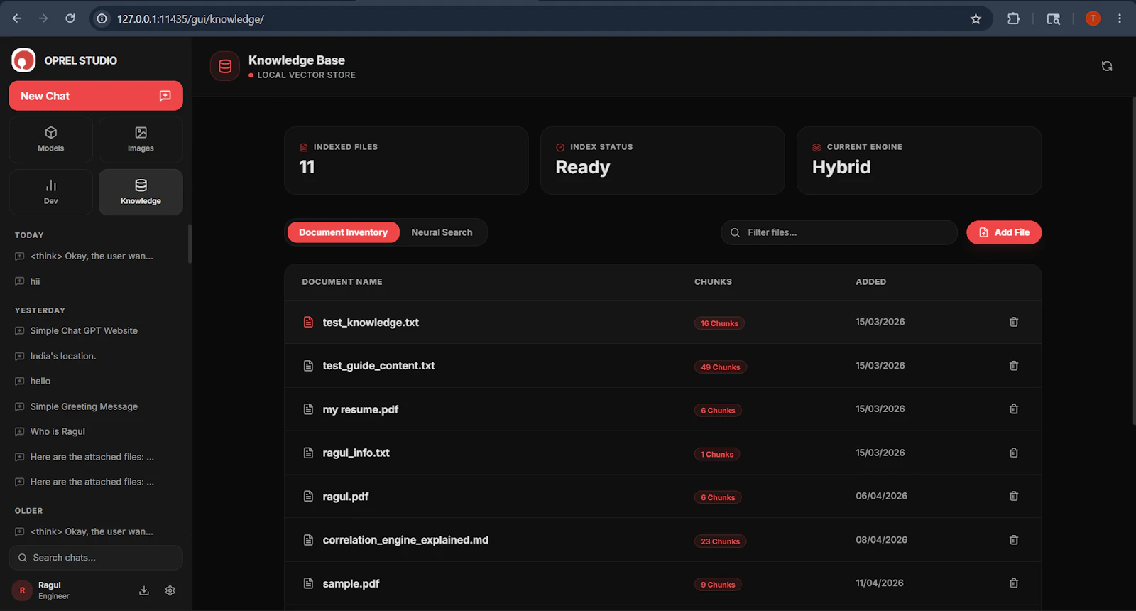 Oprel  v0.6.0 screenshot 5