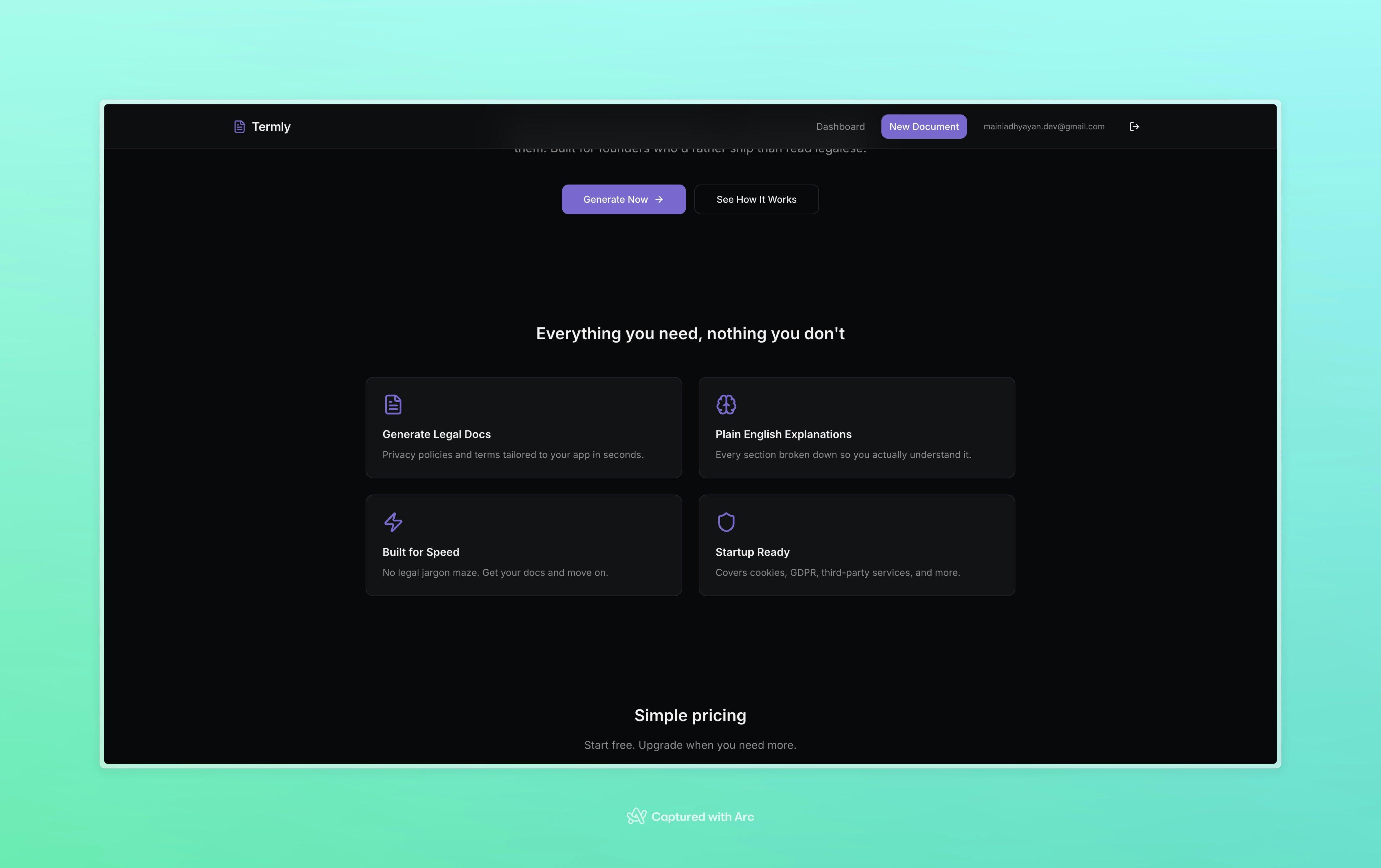 Termly — Legal Documents Generator gallery image