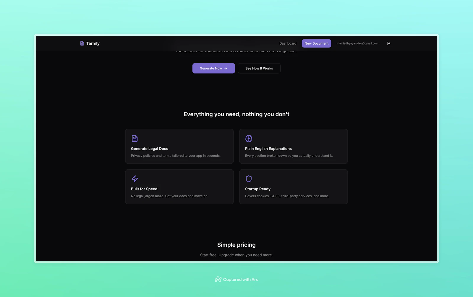 Termly — Legal Documents Generator screenshot 3