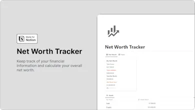 Notion Net-Worth Tracker gallery image