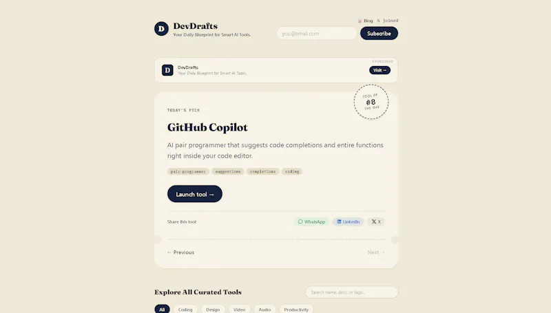 DevDrafts screenshot 1