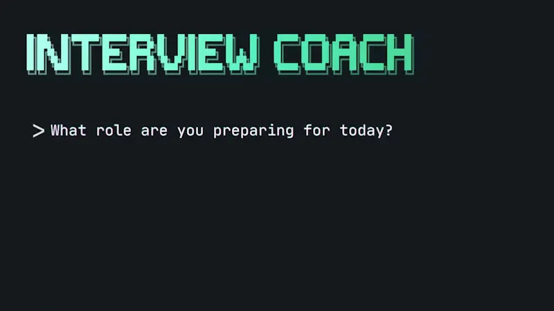 Interview Coach screenshot 1 (video preview)