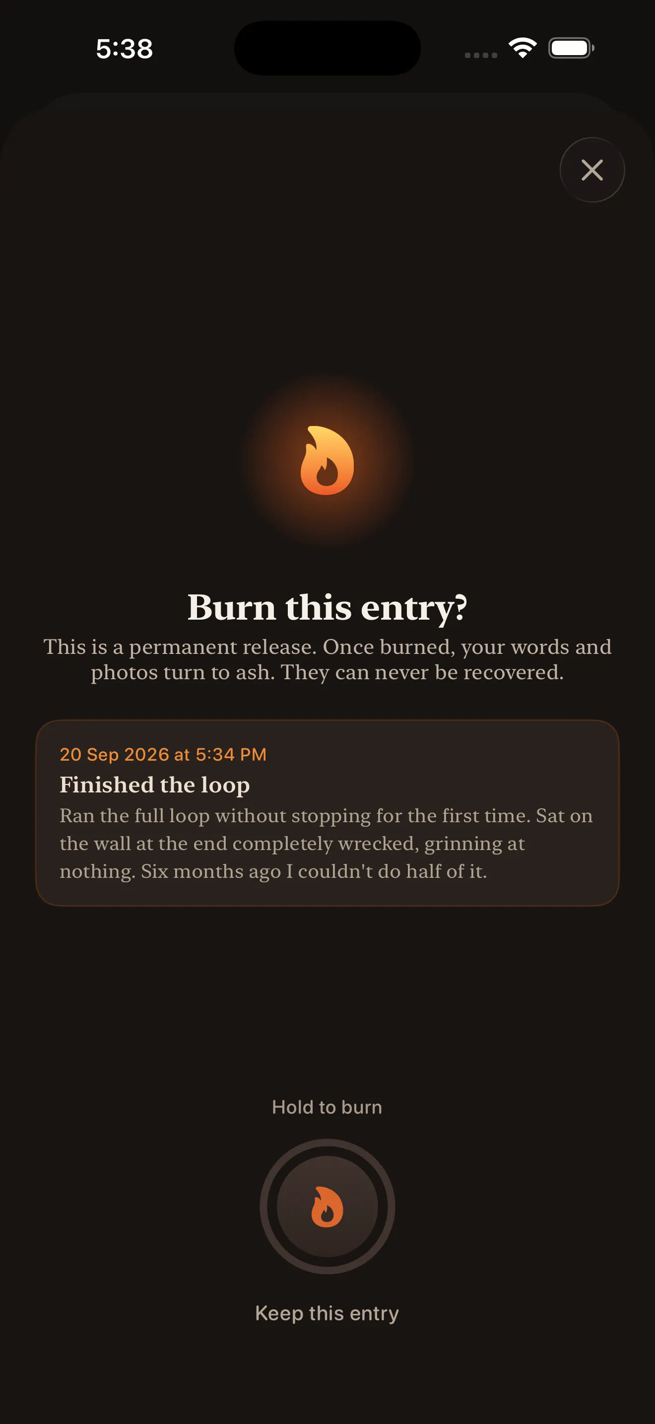 Still: Journal, Keep or Burn gallery image