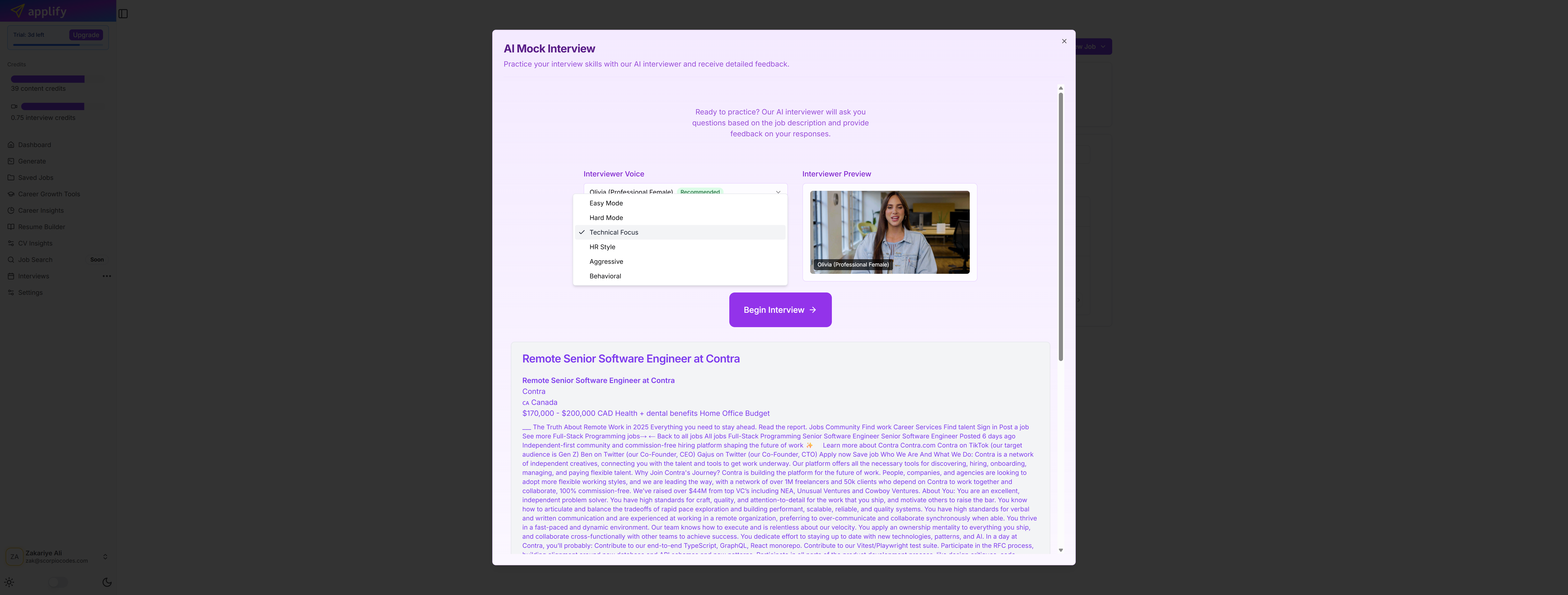 Mídia 2 de Aplicar - Ai co-piloto para sua carreira e busca de emprego