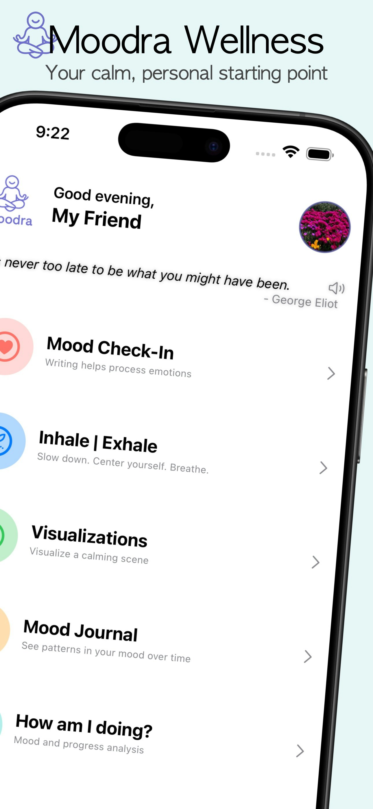 Moodra Wellness App for IOS gallery image