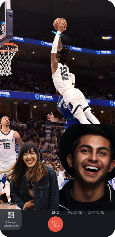 Creatore di video di reazione NBA - Fai un video di commento con Wecall! media 1
