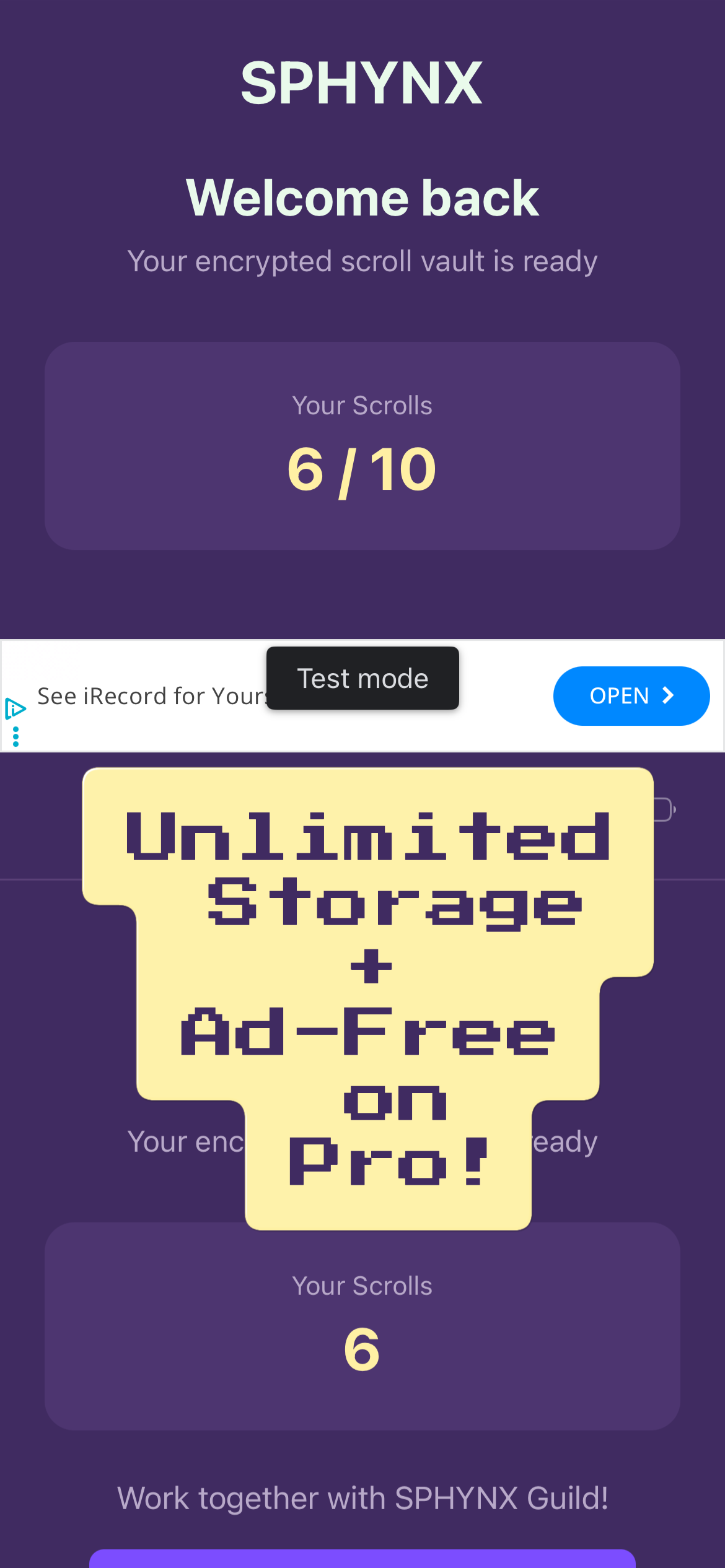 SPHYNX - Encrypted Prompt & Text Vault gallery image