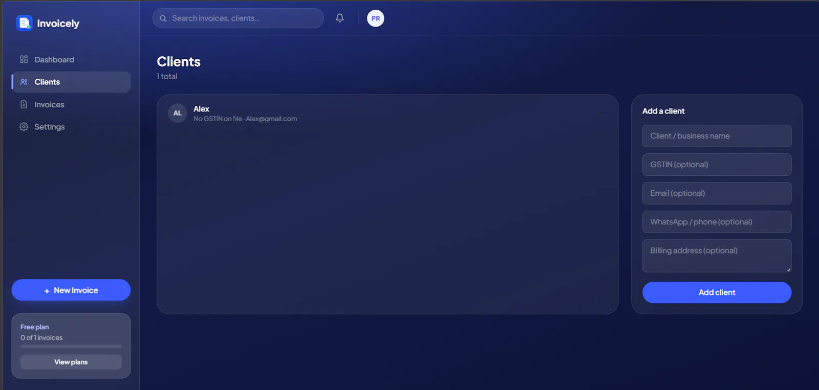 Invoicely — Simple GST Invoicing screenshot 2
