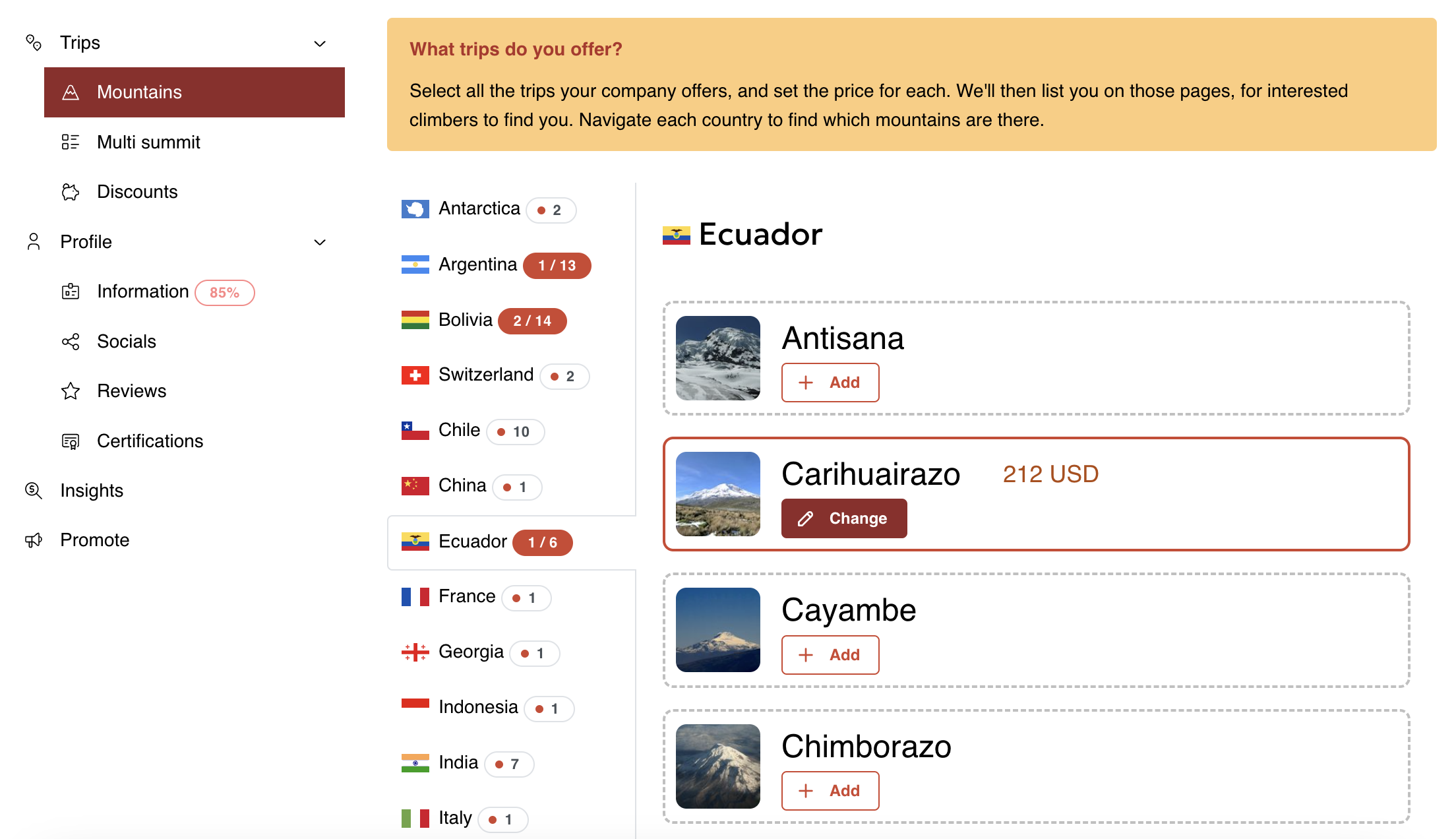 Guided Peaks gallery image