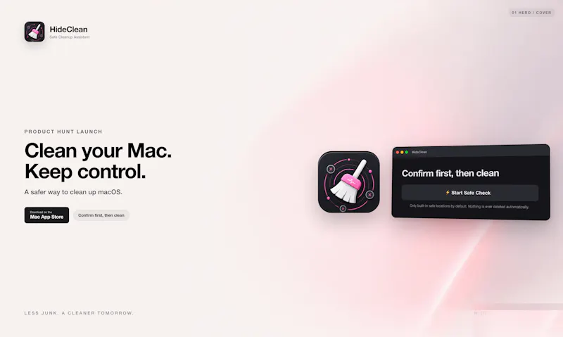 HideClean screenshot 1