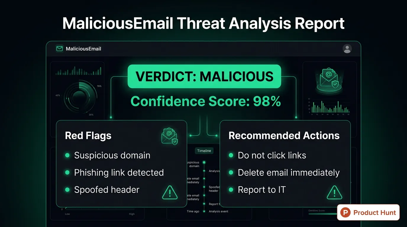 Malicious email gallery image