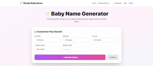 ReadyBabyName.com gallery image