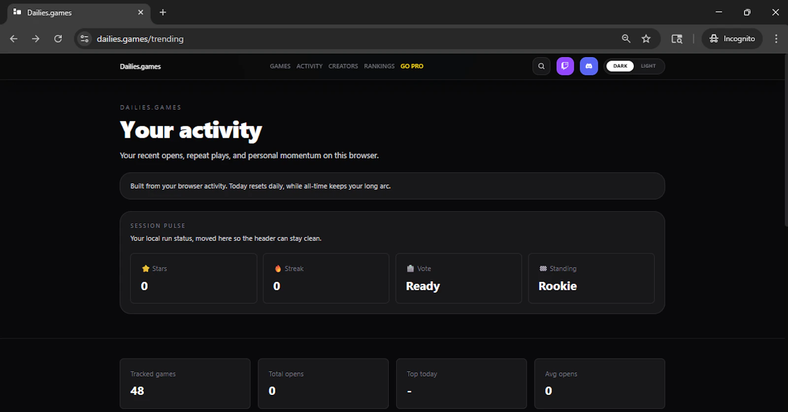 Dailies.games screenshot 2