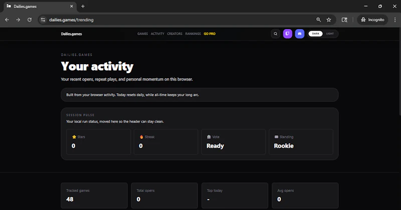 Dailies.games screenshot 2